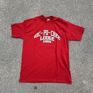 Vintage 90's Signal T-Shirt Mens XL Hic-Po-Chee Lodge Easy Livin Made in USA